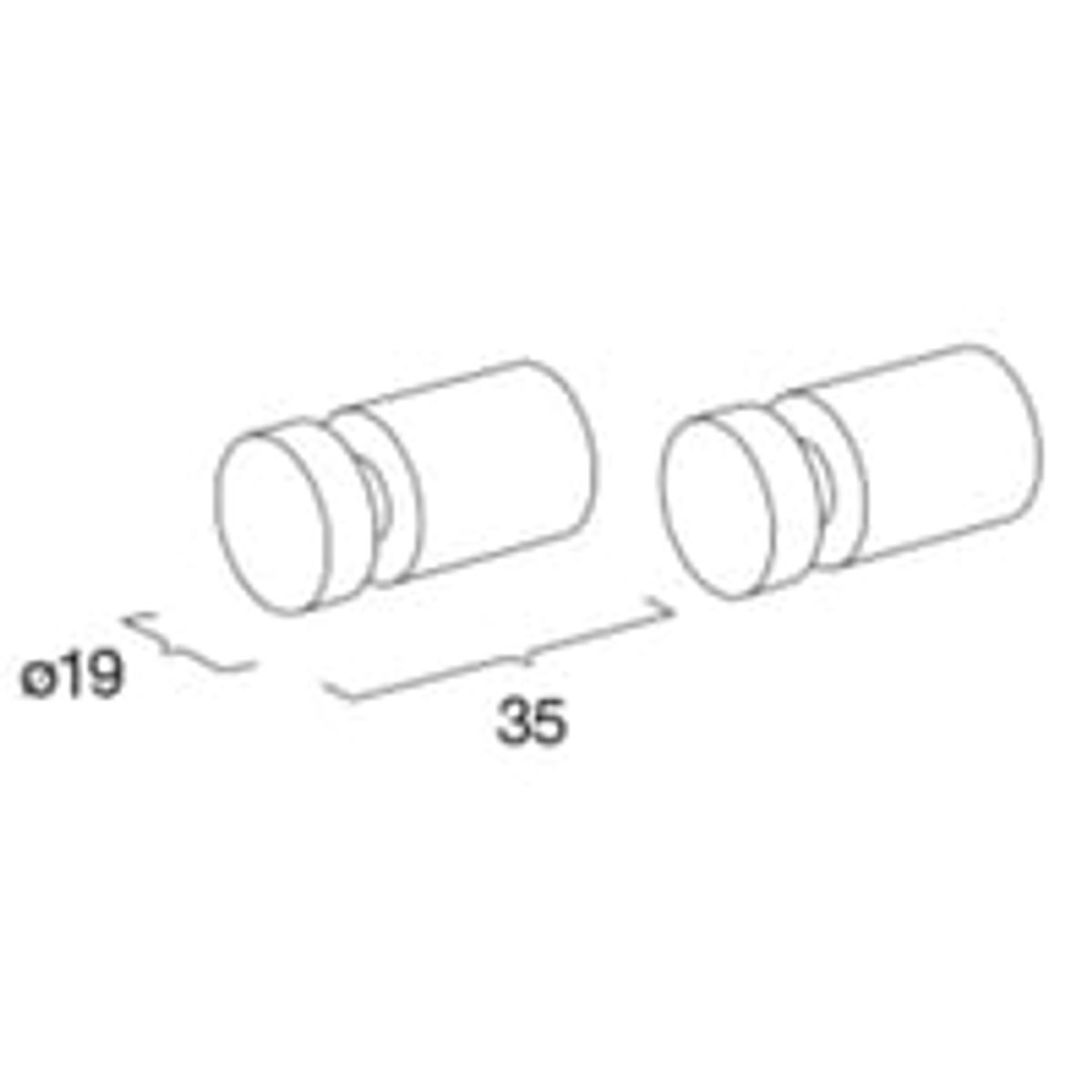 Pressalit Choice Slids hndkldekrog (2 stk.), messing (brstet)