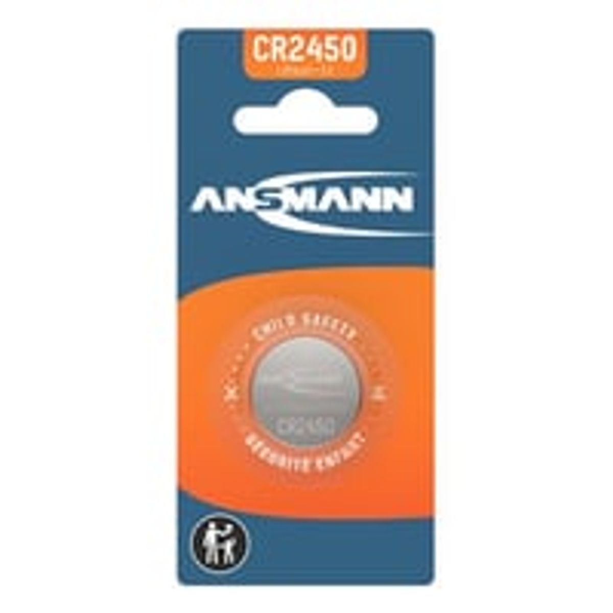 Ansmann CR2450, knapcelle batteri, 3V, 600mAh