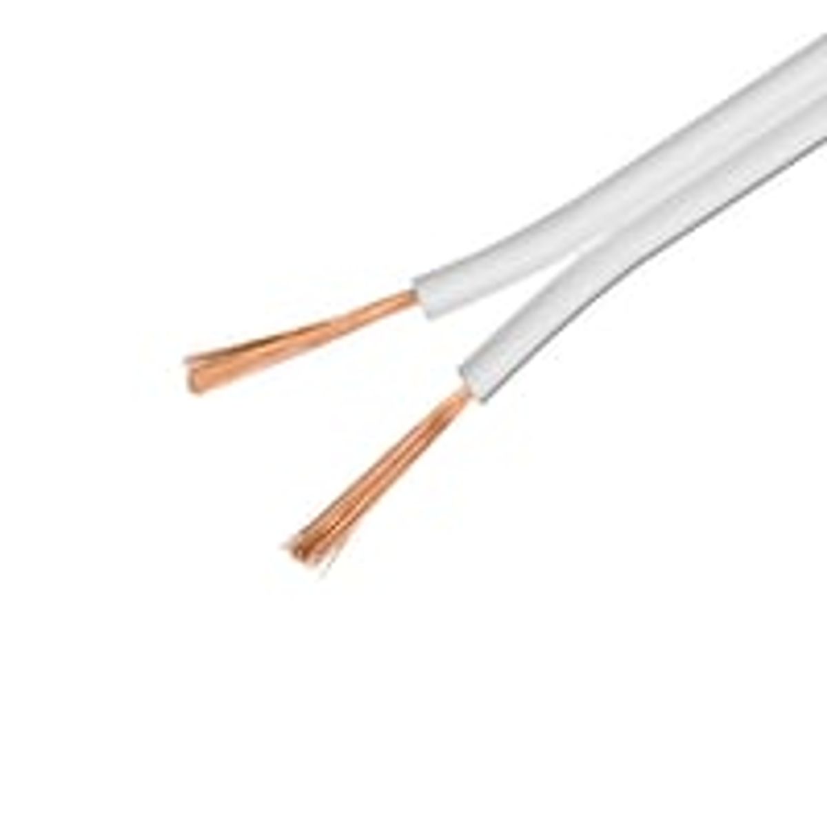 DELTACO speaker cable, 2x1.5mm2, open ends, pure copper, 100m, hvid