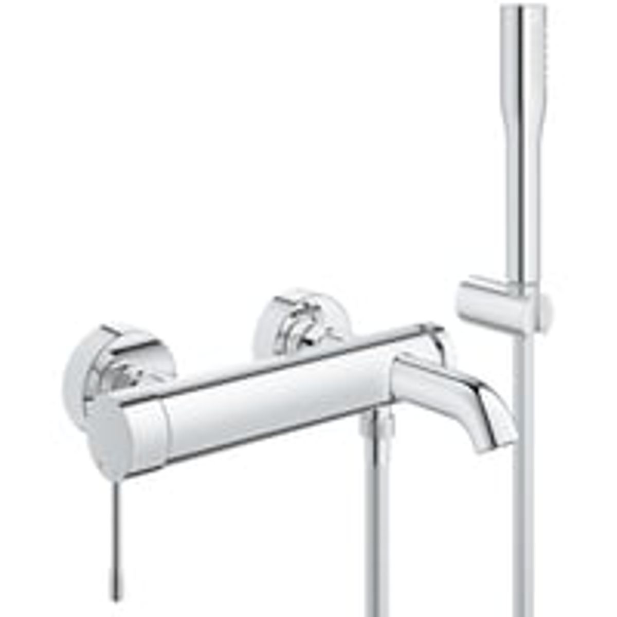 Grohe Essence New etgrebs kar- og brusearmatur, vgmonteret, med brusest, krom