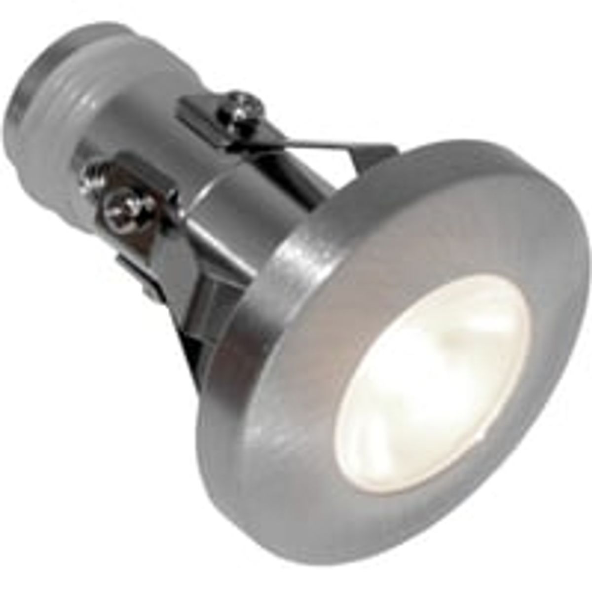 Nordtronic Viola Mini, lille udendrs LED-spot, 2W / 30 / 2700K / dmpbar - brstet stl