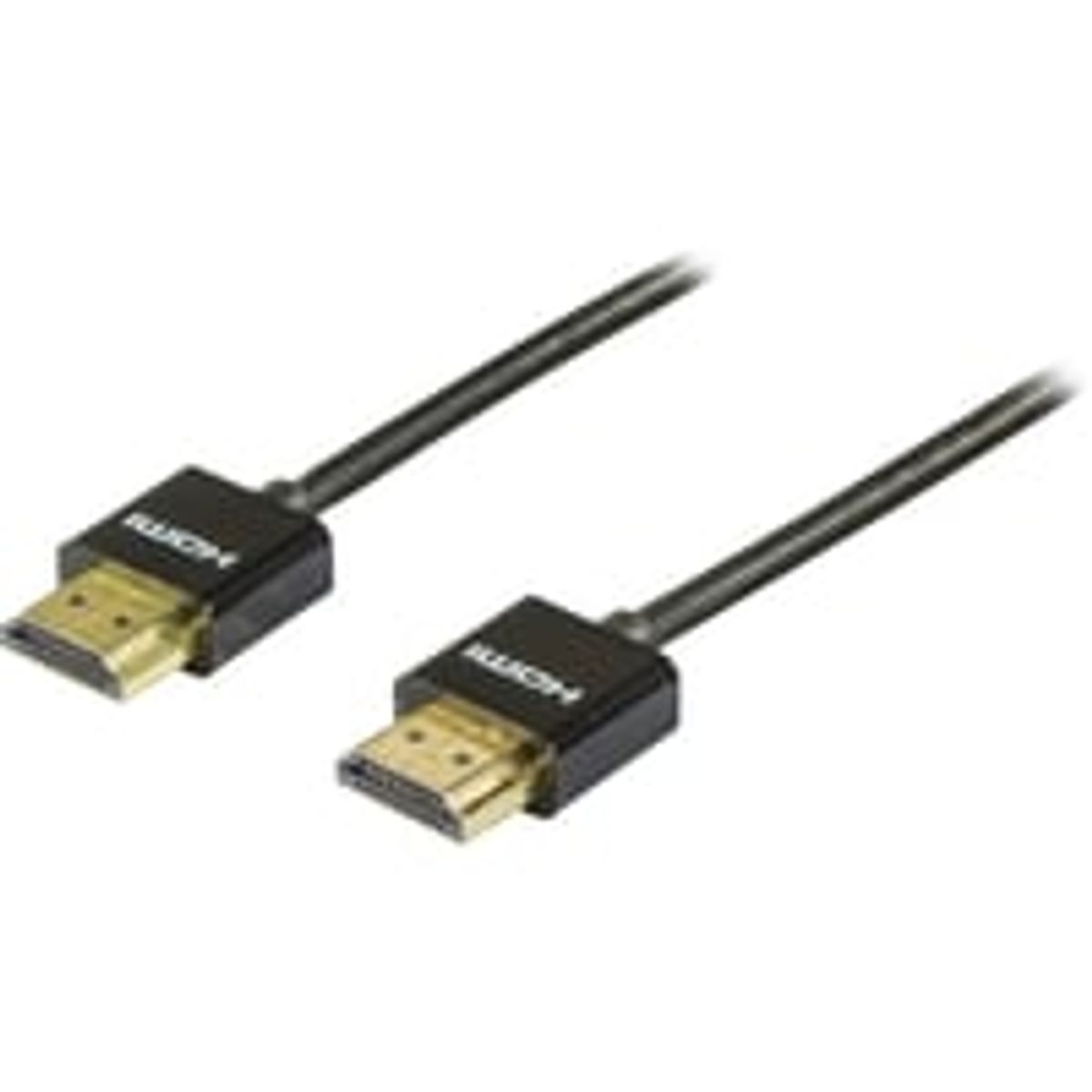 DELTACO tyndt HDMI kabel, HDMI High Speed med Ethernet, HDMI Type A h