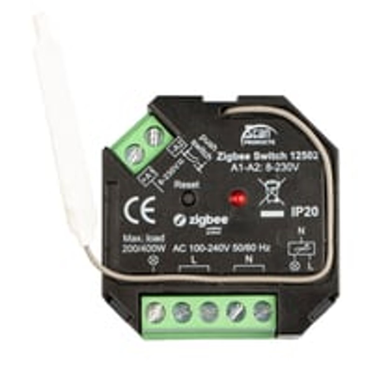 Zigbee 3.0 Box Rel, 200W LED/400W Ohmsk - Scan Products