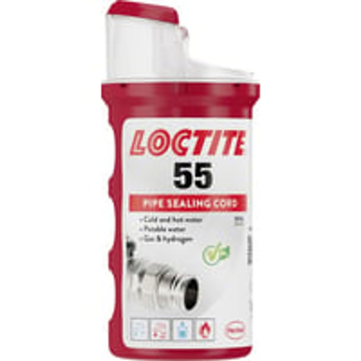 Loctite Rrttningssnor 55, hvid, 160 m