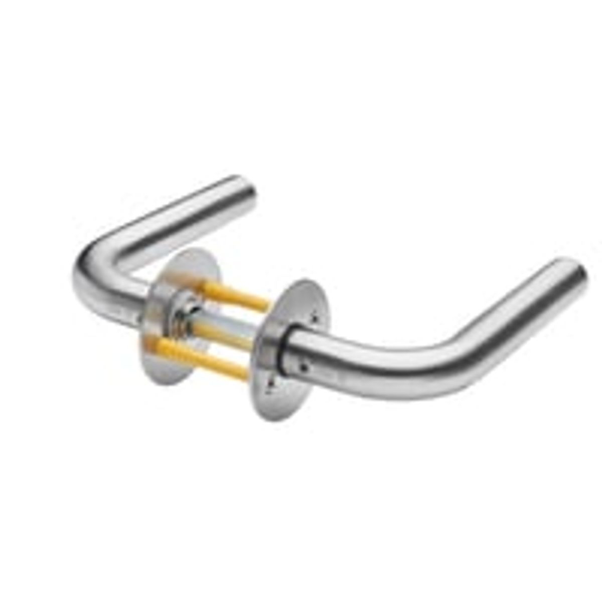 Drgreb L-form, med roset 40-65, L18 monteret massiv roset 50x2mm