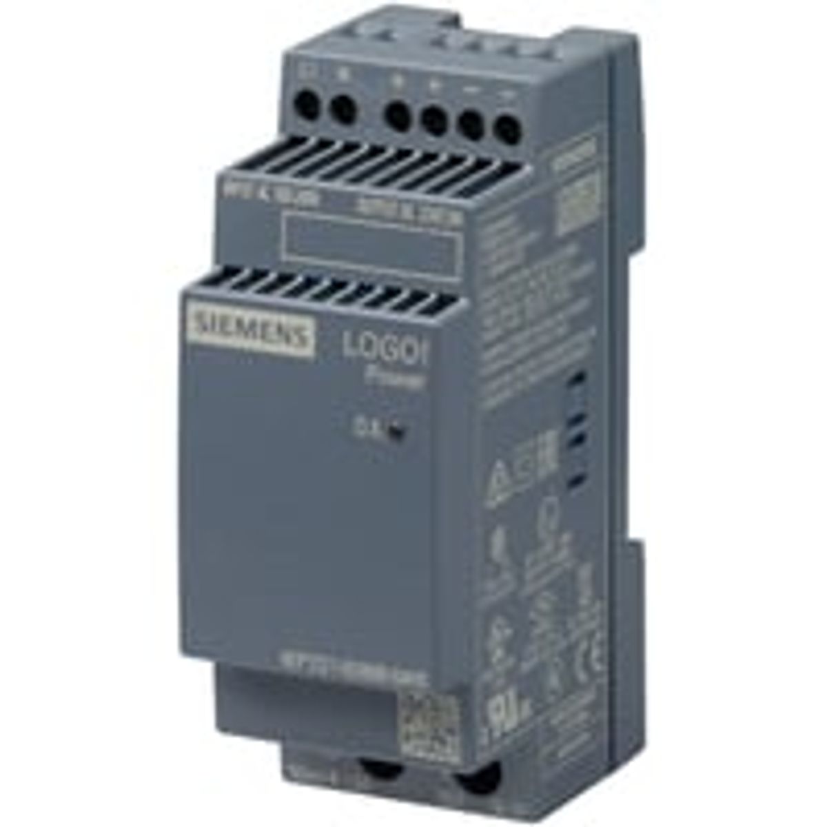 LOGO!Power (Gen 4.): Stabiliseret DIN-skinne strmforsyning, 100-240Vac ? 12Vdc / maks. 1,9A, 2 modul bred - Siemens