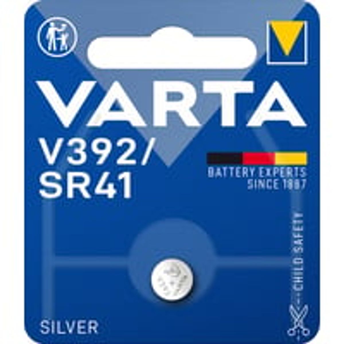 Varta V392 / SR41 Slvknapcellebatteri, 1.55V, 7.9 mm