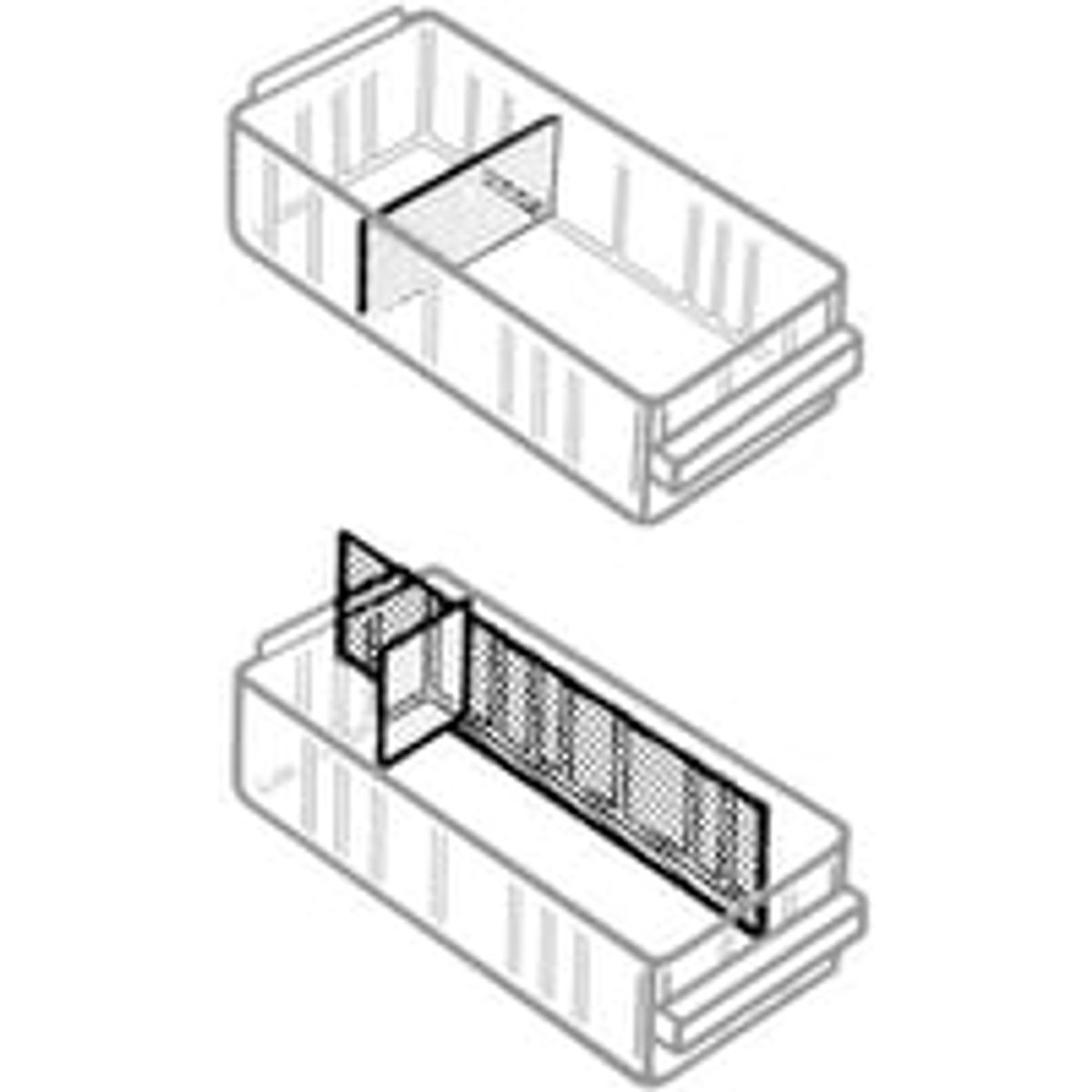 Raaco Skillevg, 31 x 64 x 1,4 mm, til 150-01 skuffe