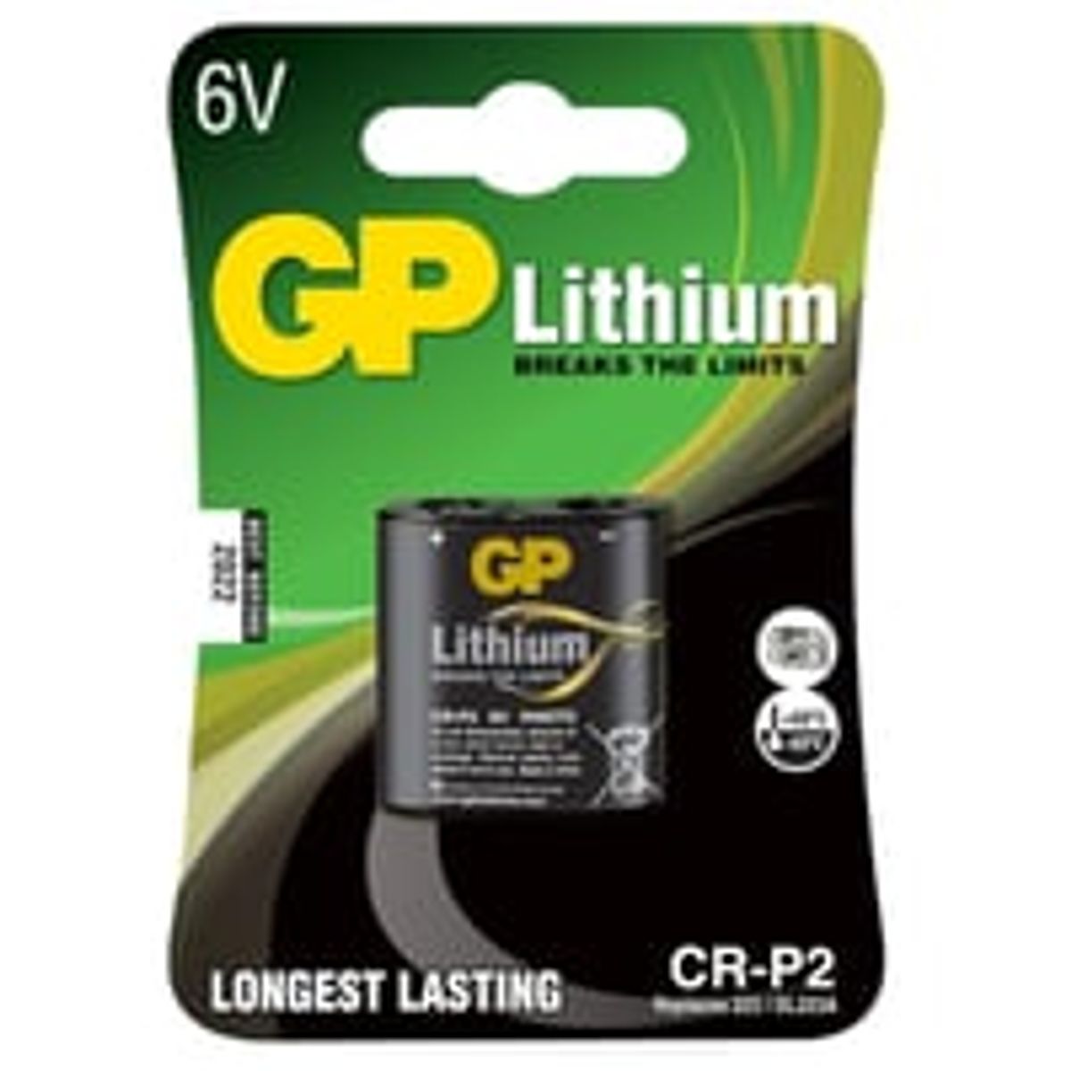 Batteri CR-P2, 6V foto lithium