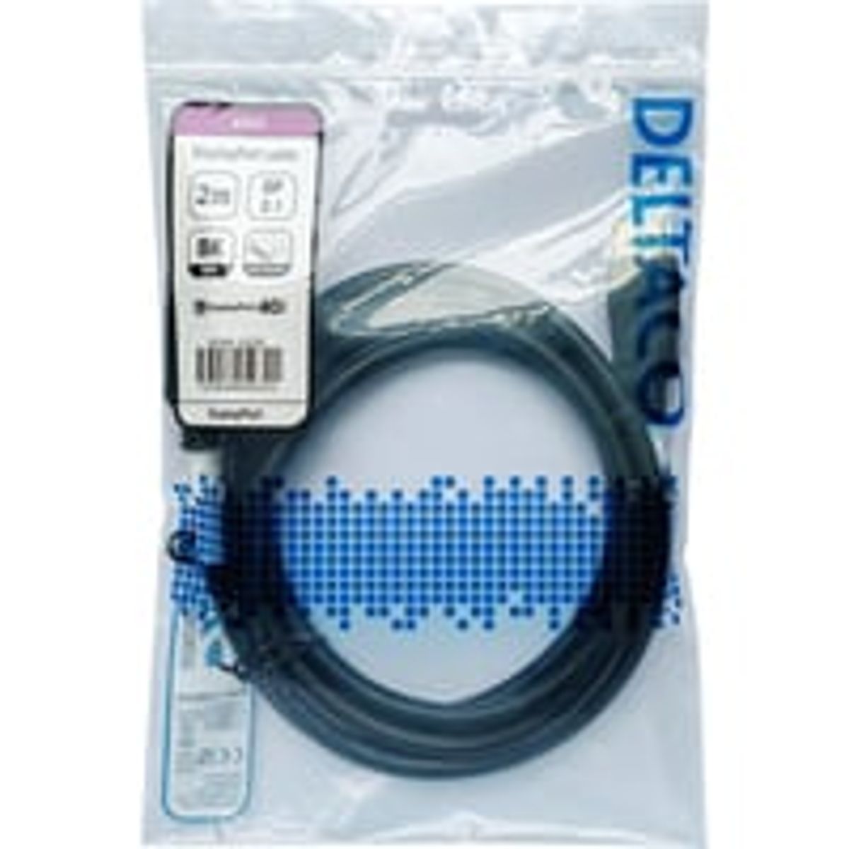 DisplayPort cable, DP 2.1, DP40, 2,0m