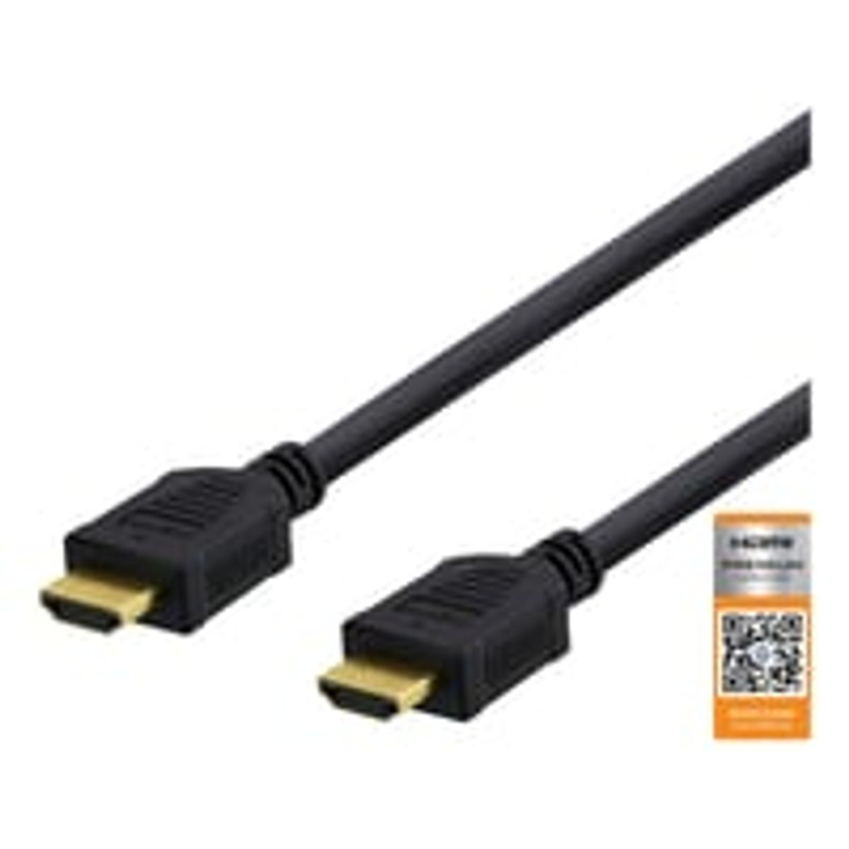 DELTACO High-Speed Premium HDMI kabel, 1,5m, Ethernet, 4K UHD, sort