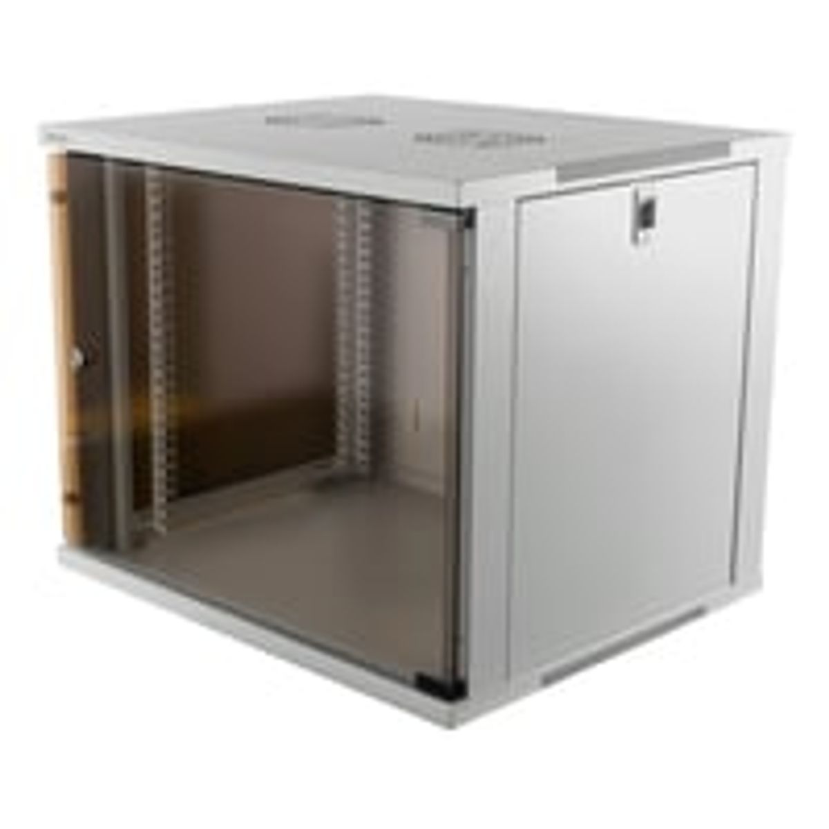 DELTACO 19" rackskab, 9U, 540x450mm, gulvrack/vgrack, glasdr