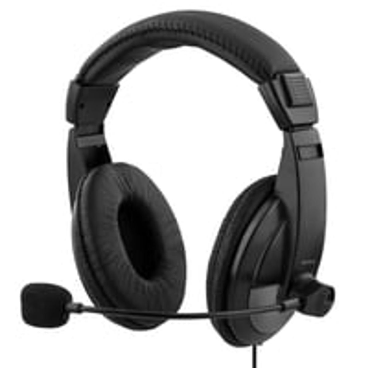 DELTACO USB stereo headset, 40mm drivers, 32 ohm, 20Hz-20kHz, sort