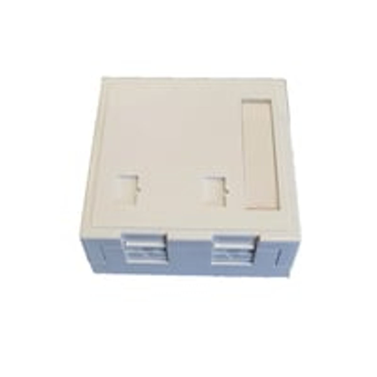 Officebox for 4 x RJ45 Keystone konnektor hvid