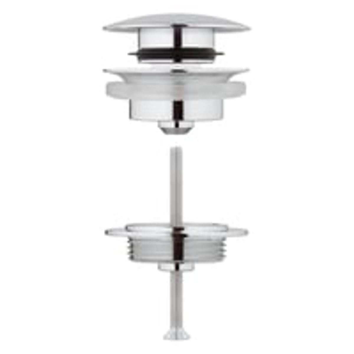 Grohe Push-Up bundventil, Krom