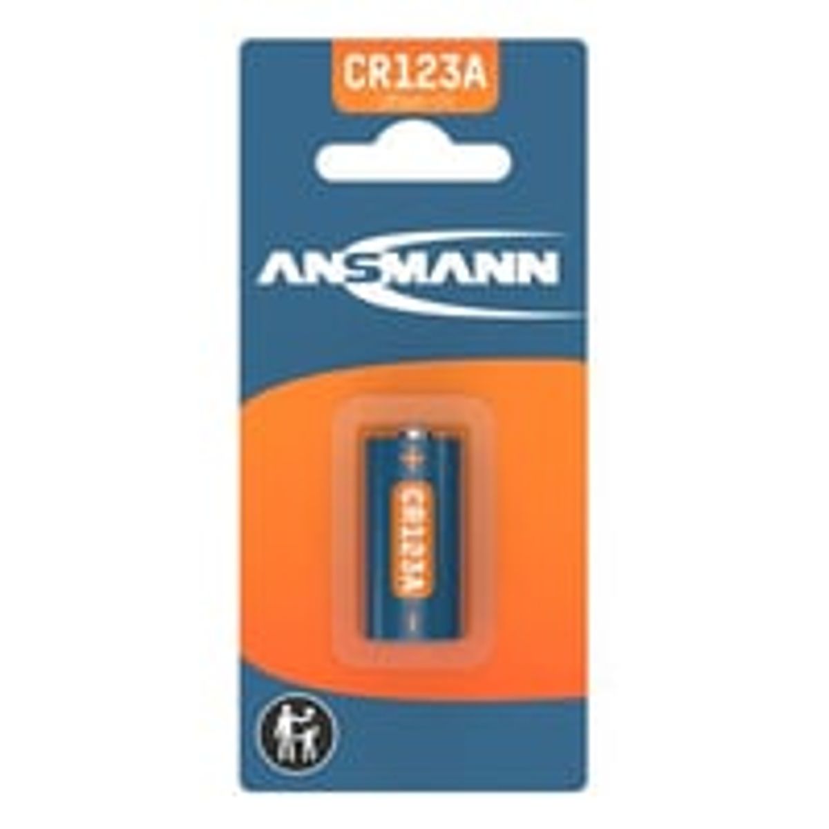 Ansmann CR123A, lithium batteri - 1 stk