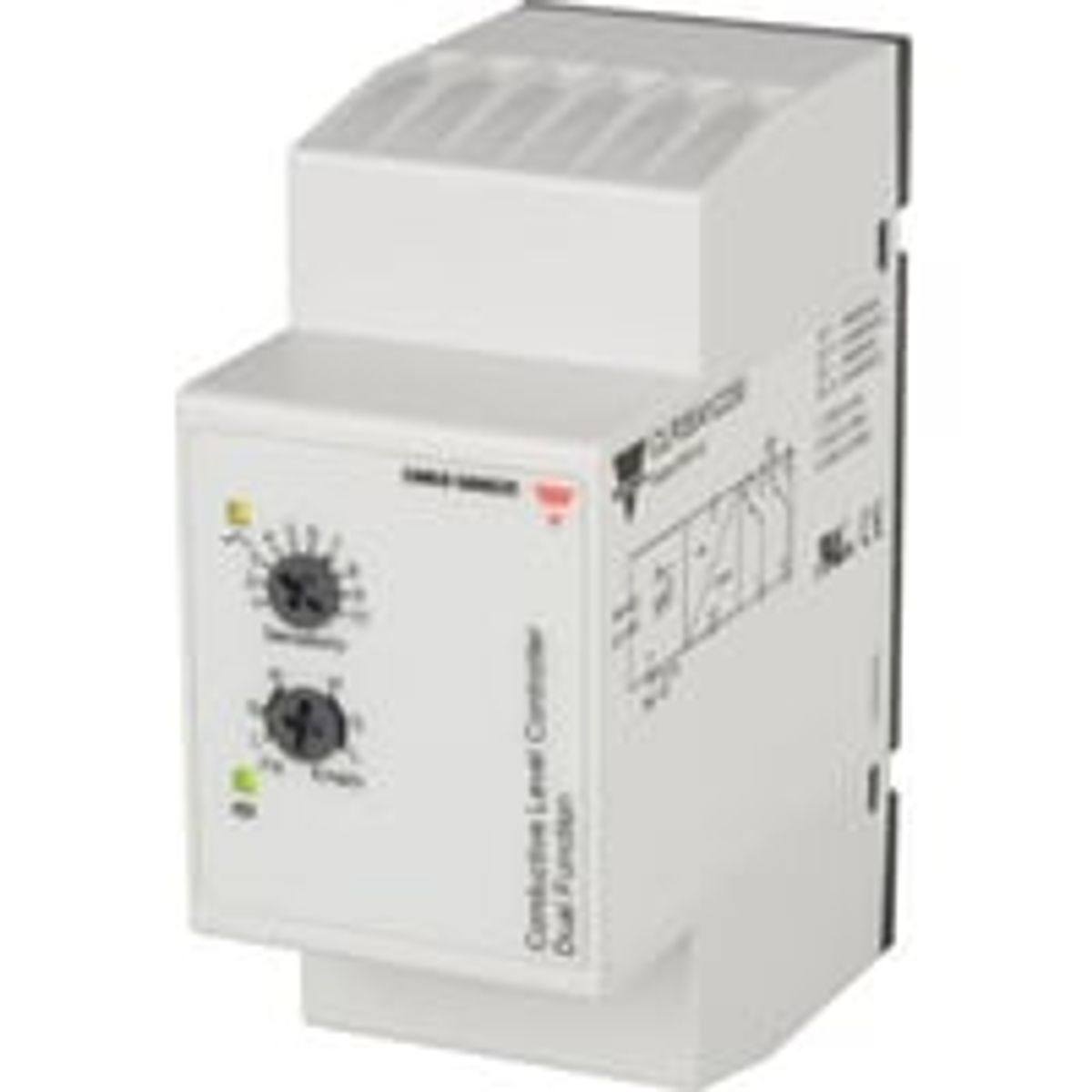 Carlo Gavazzi - Niveaurel/forstrkerrel for konduktiv sensor, 230Vac/dc (CLP2EA1C230)