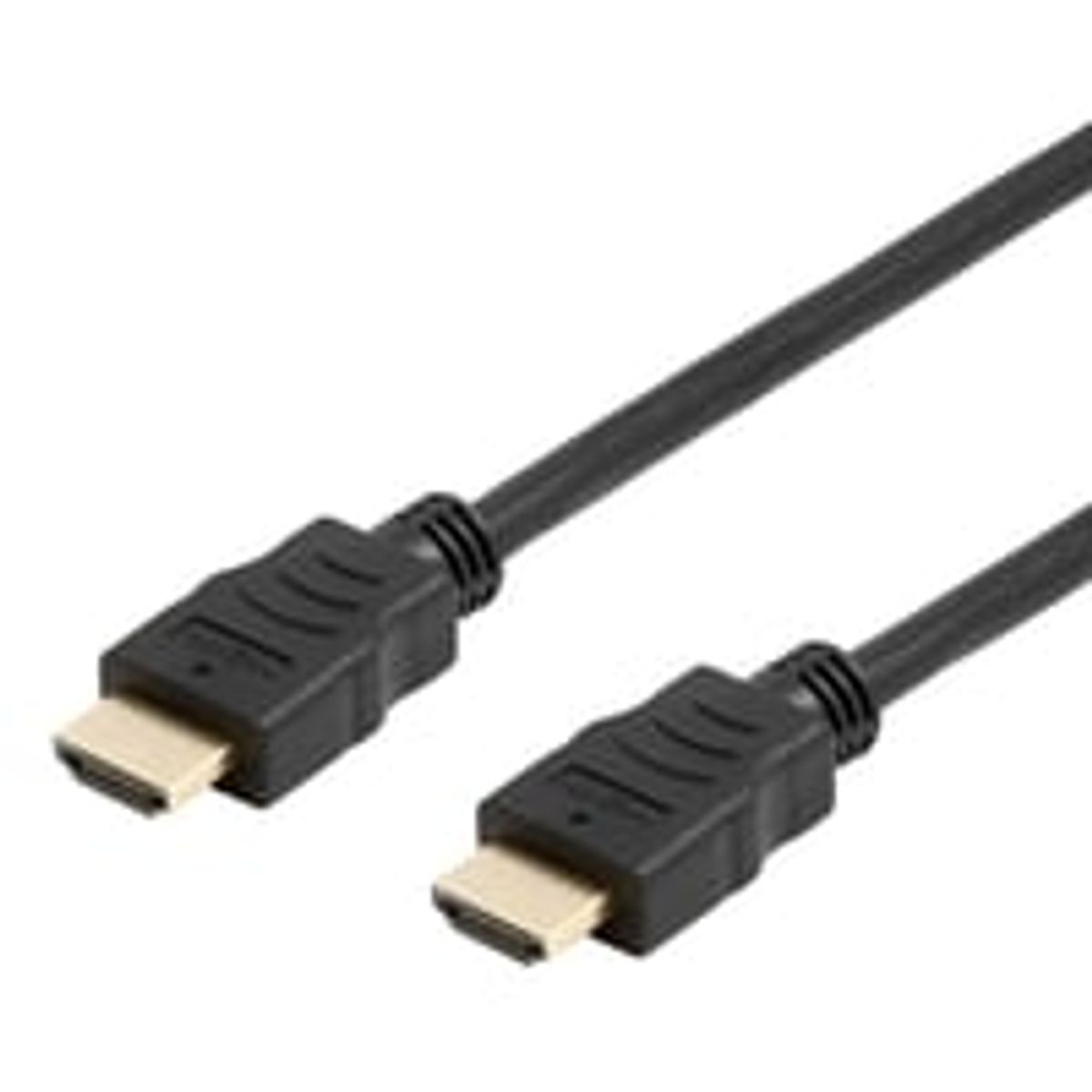 DELTACO fleksibelt HDMI kabel, 4K UltraHD med 30Hz, 5m, sort