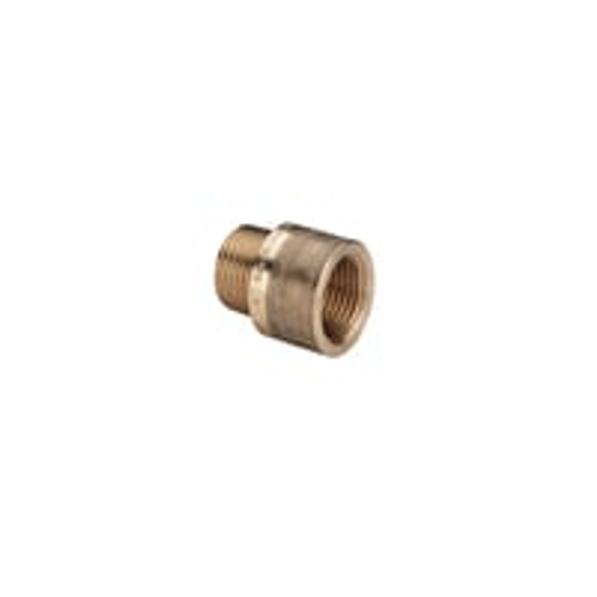 1/2" x 15 mm Rdgods Silicium Bronze gevindfittings forlnger