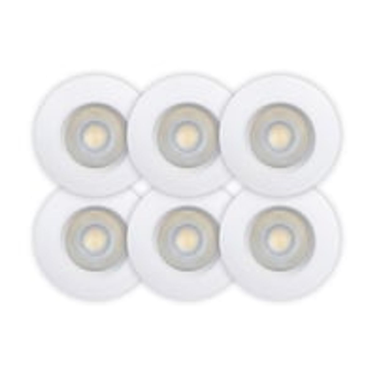 Sabina Low profile CCT LED, 230V, 4,9W, inden/udendrs, hvid (6-pak) - Scan Products