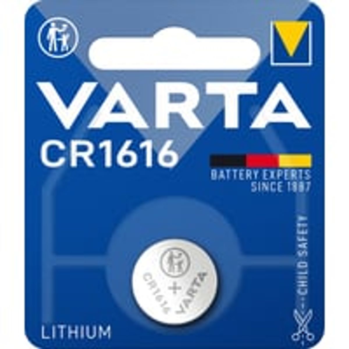 Varta CR1616 batteri, 3V, 1 stk