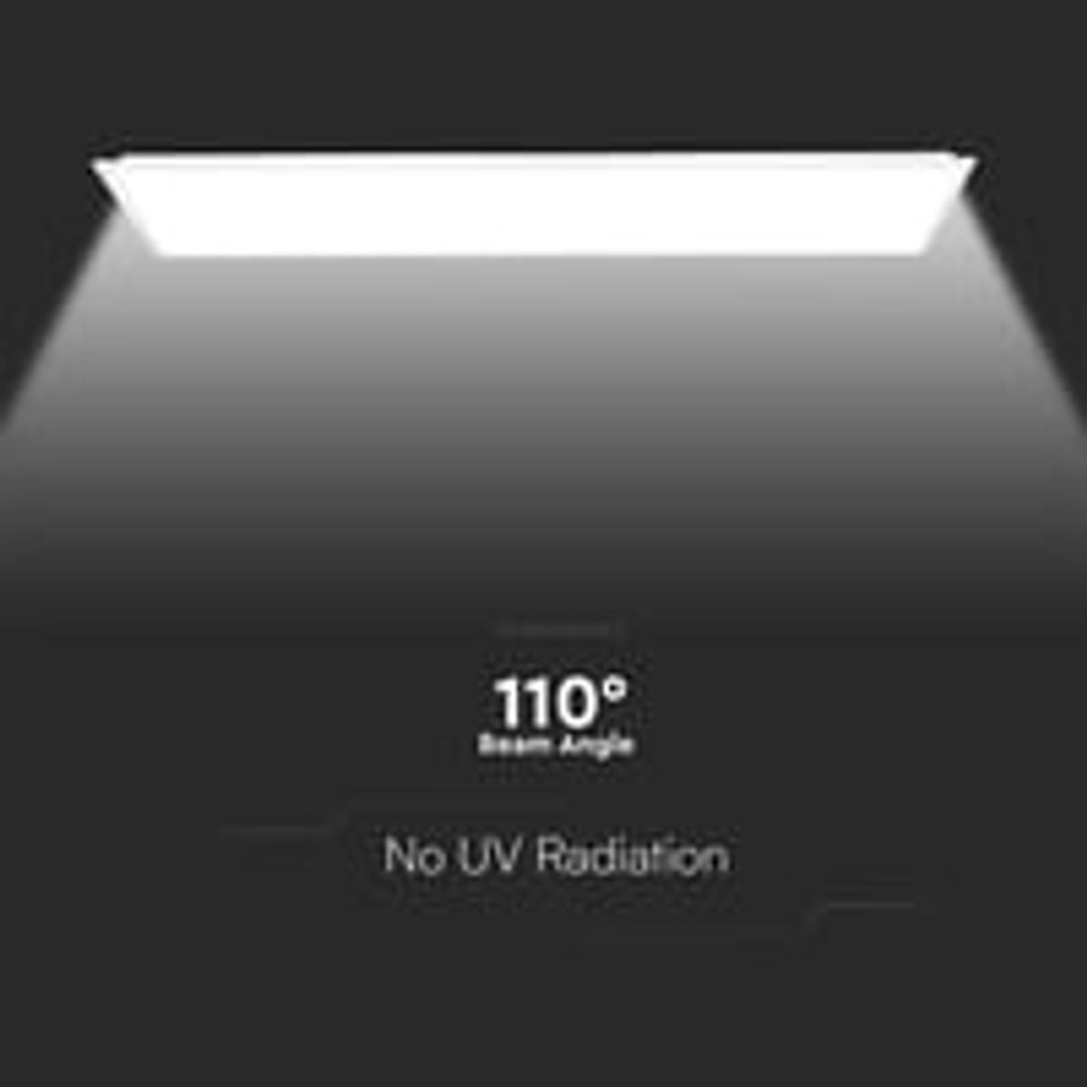 V-Tac 120x30 LED-panel - 40W, 4800lm, hvid ramme, 5 rs garanti