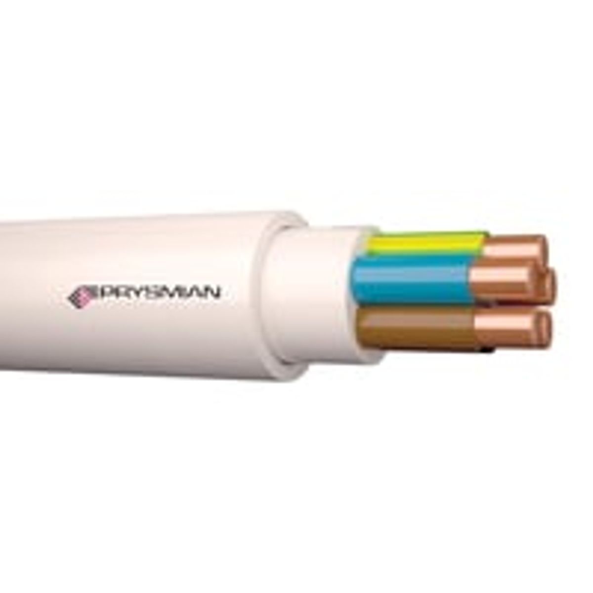 Kabel XPJ-HF D 5G4 Dca, hvid, halogenfri, R50 - Prysmian - 50 meter