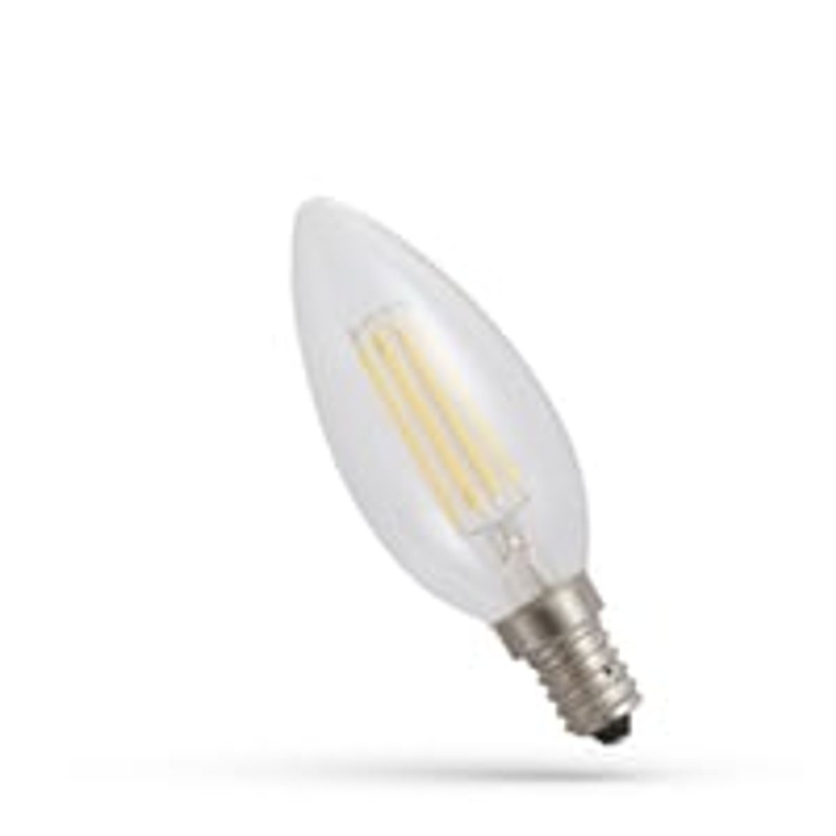 Spectrum LED kertepre, 5.5W, C35, kultrd, dmpbar, E14 (230V, 800lm, RA80, flicker free)