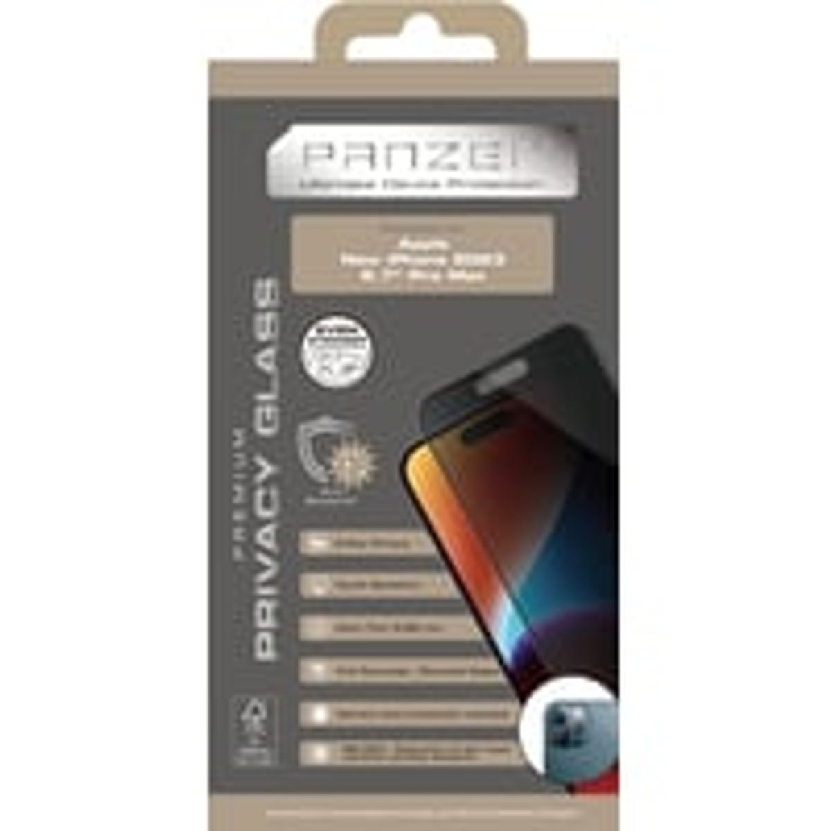 iPhone 15 Pro Max Full-Fit Privacy Glass 2-way