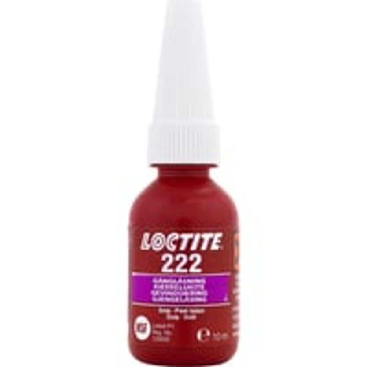 Loctite 222 gevindsikring, lav styrke - 10 ml