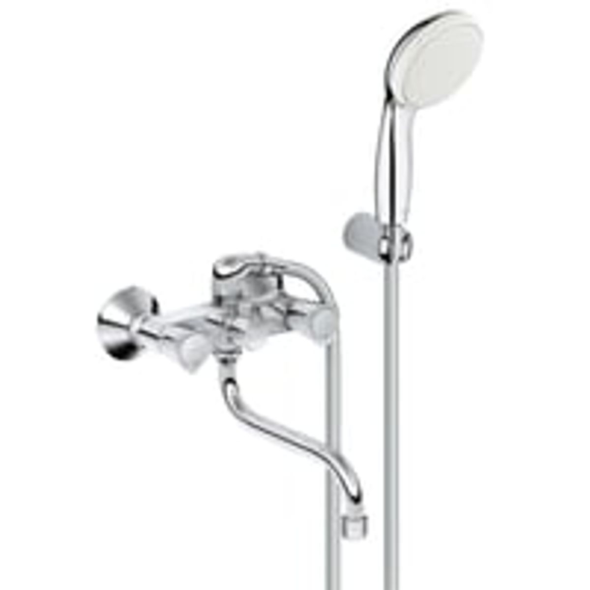 Grohe Costa L kar-/brusearmatur, inkl. hndbruser og slange, krom