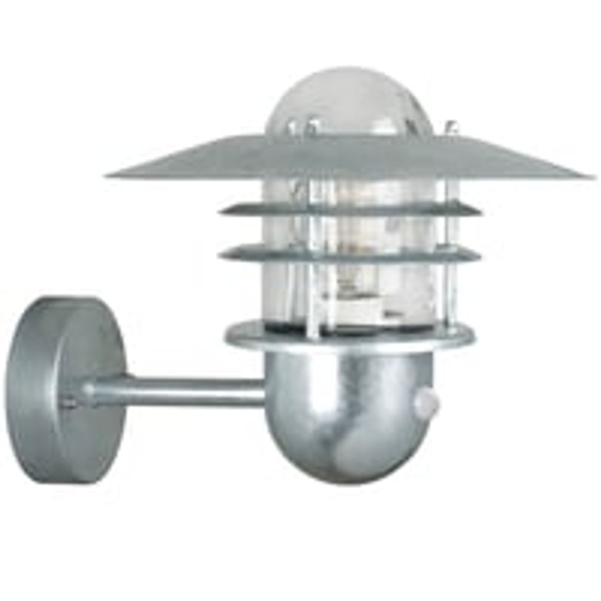 Agger Sensor vglampe med bevgelsessensor, 1 x E27 maks. 60W, galvaniseret - Nordlux