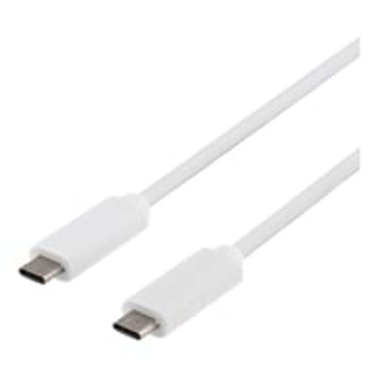 DELTACO USB 3.1 kabel, Gen 1, Type C - Type C, 0.5m, hvid