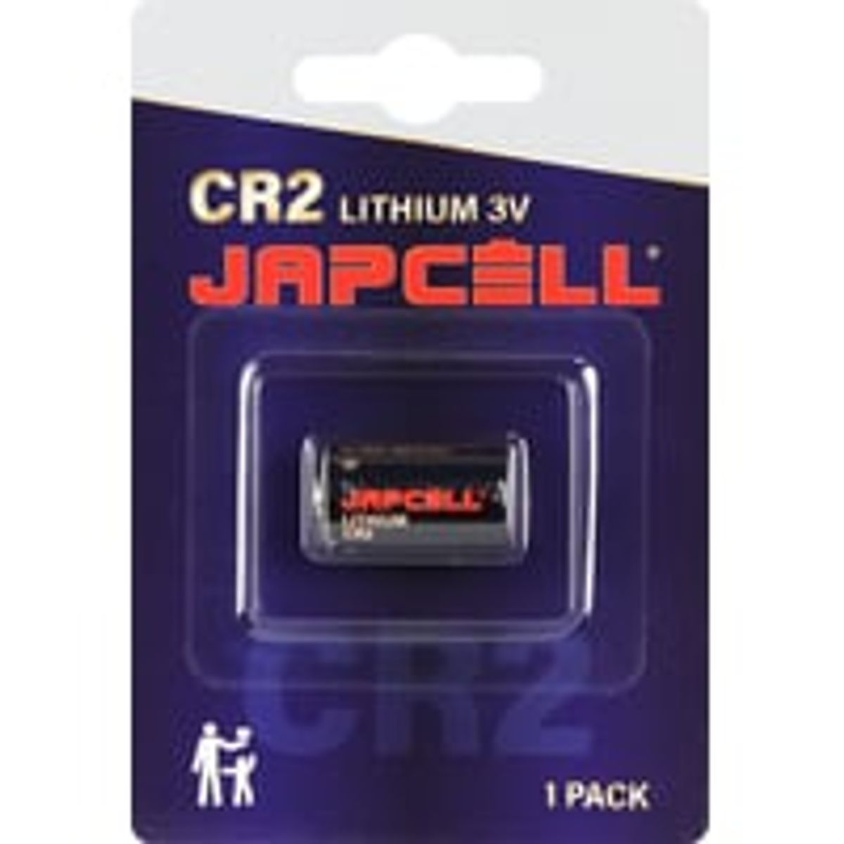 Japcell lithium CR2 batteri, 1 stk.