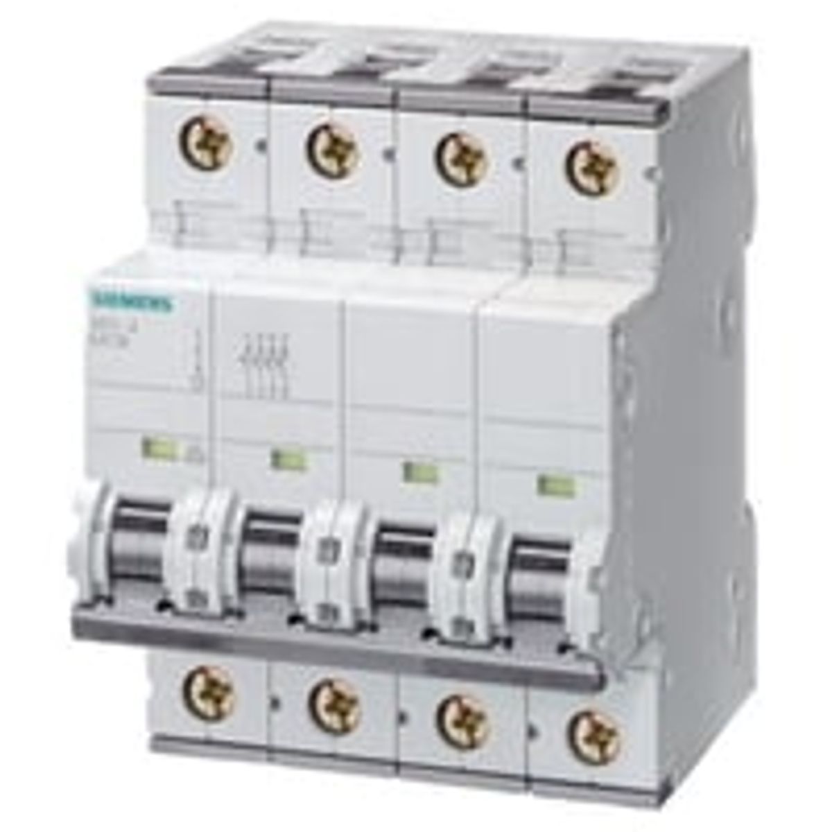 Automatsikring 3P+N, 10A, 6kA, C-karakteristik, 440V