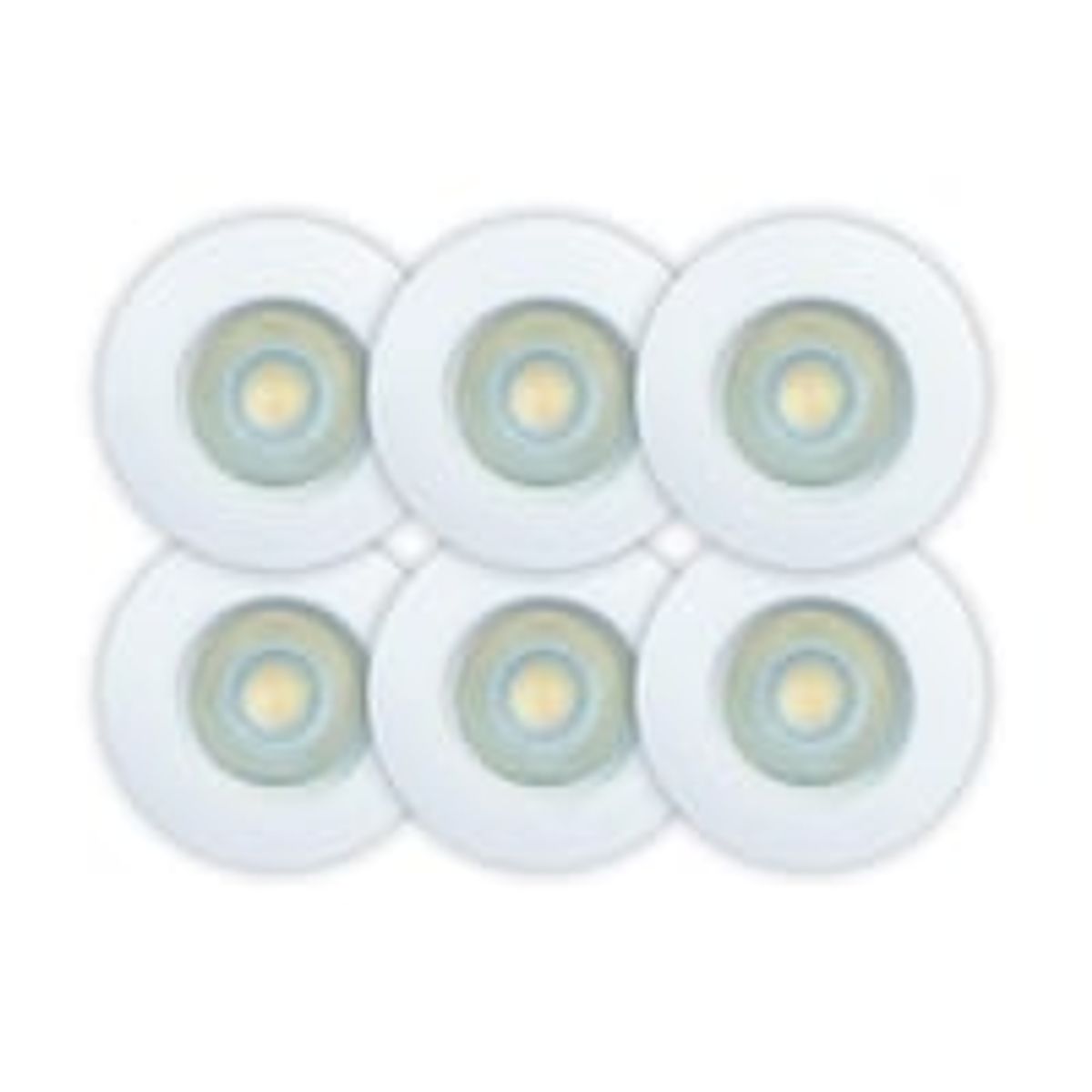 Sabina Low profile CCT 230V 4,9W Inden/Udendrs hvid (6-pak)