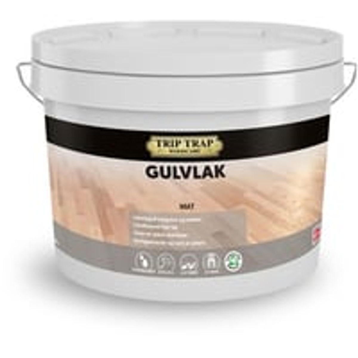 Gulvlak mat, 2,5L, farvels