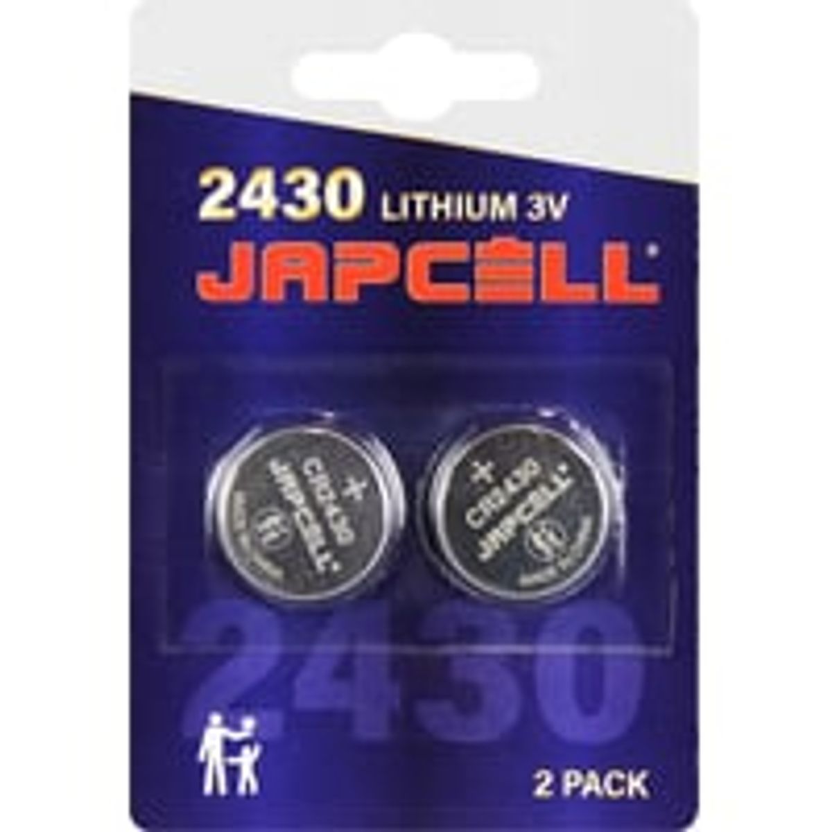 Japcell lithium CR2430 batteri, 2 stk.