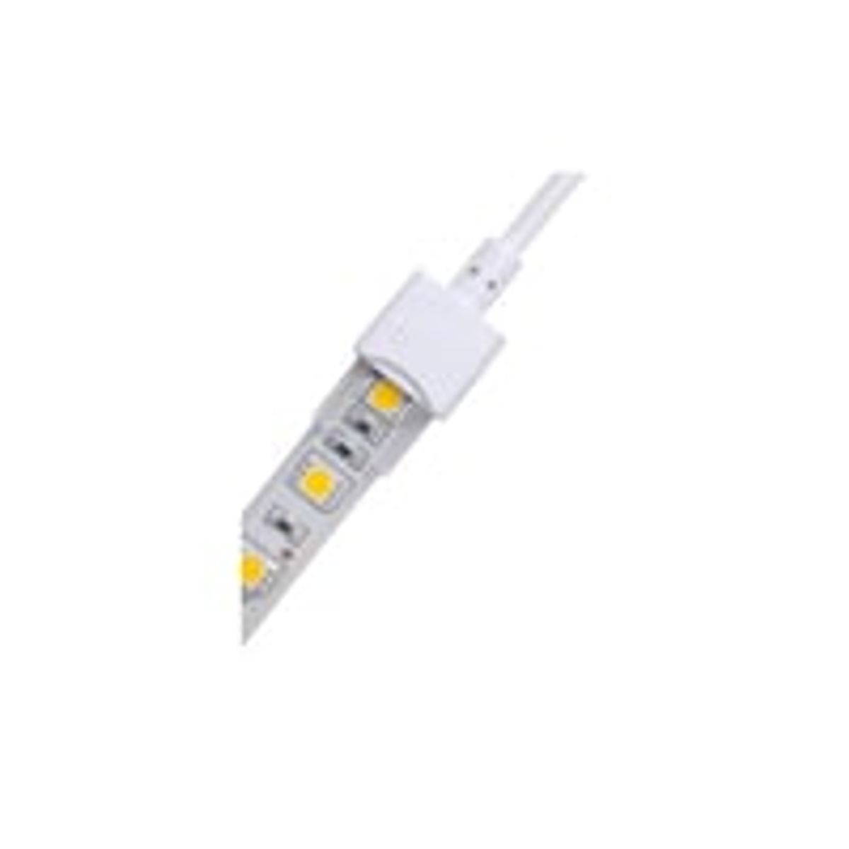 Vandtt startstik til LED strip, 10mm, enkeltfarvet, IP68, 5V-24V