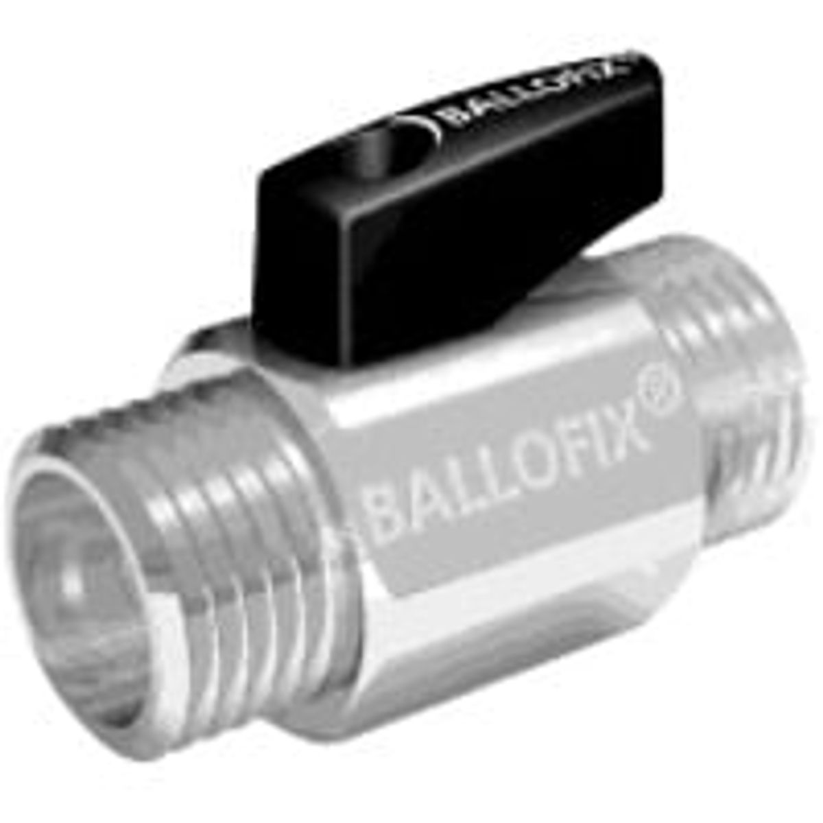 BALLOFIX kuglehane np/np m. hndtag krom - 1/2"