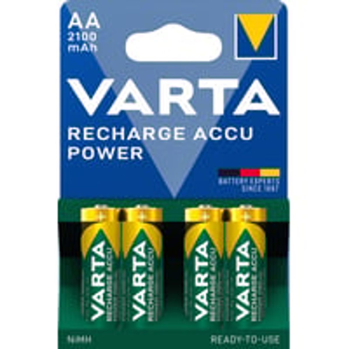 Varta batteri GENOPLADELIG AA 2100mAh 4-PAK