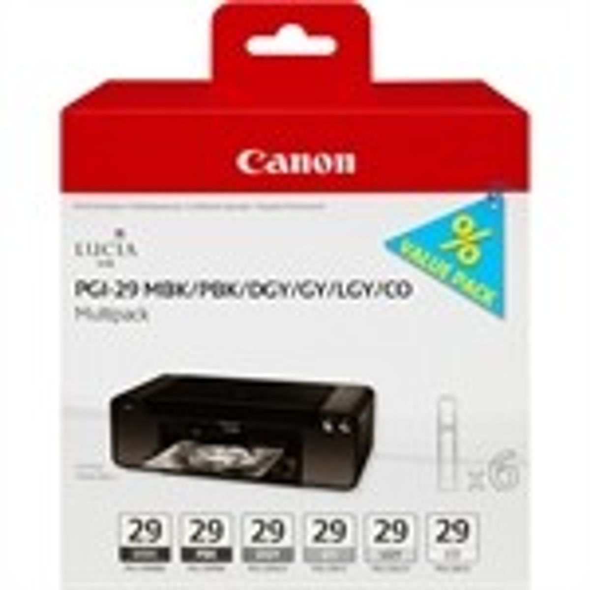 Canon PGI-29 Bundle MBK / PBK / DGY / GY / LGY Original