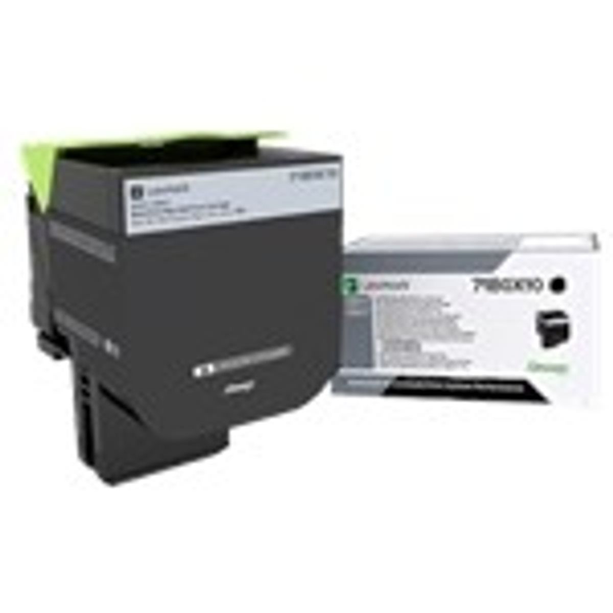 Lexmark 71B0X10 Sort Lasertoner HC Original