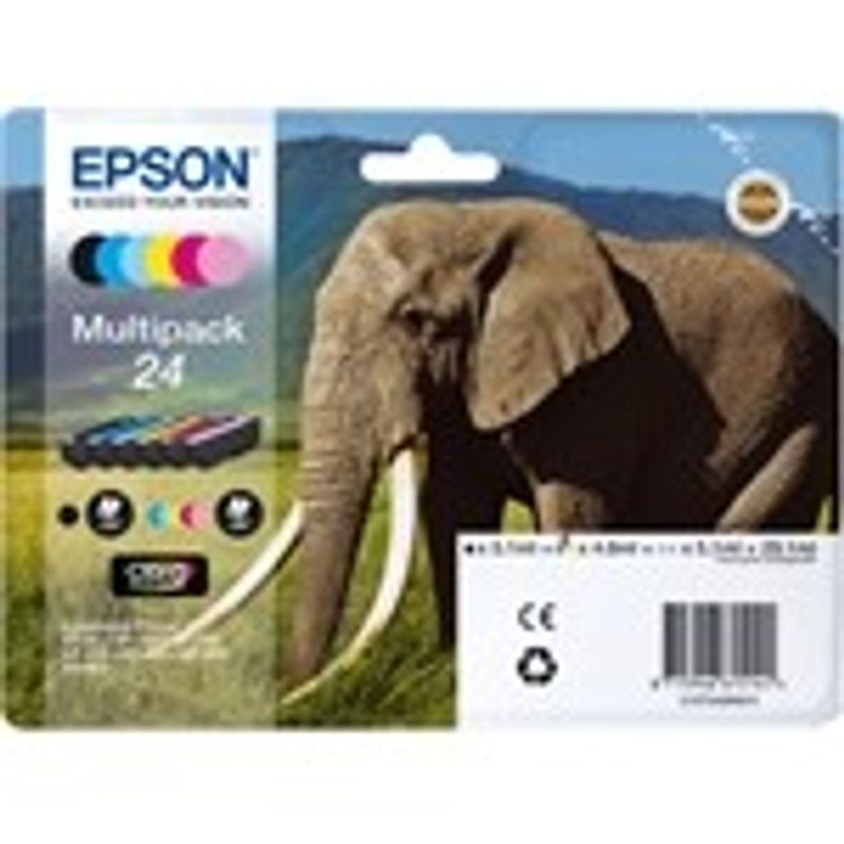 Epson 24 multipack printerpatroner Original No.24