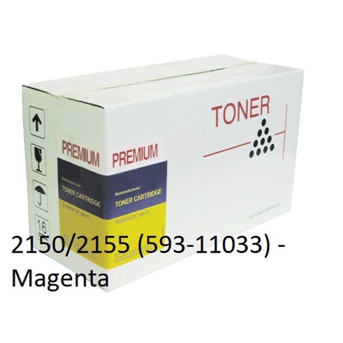 Dell 2150/2155 Magenta Toner Kompatibel