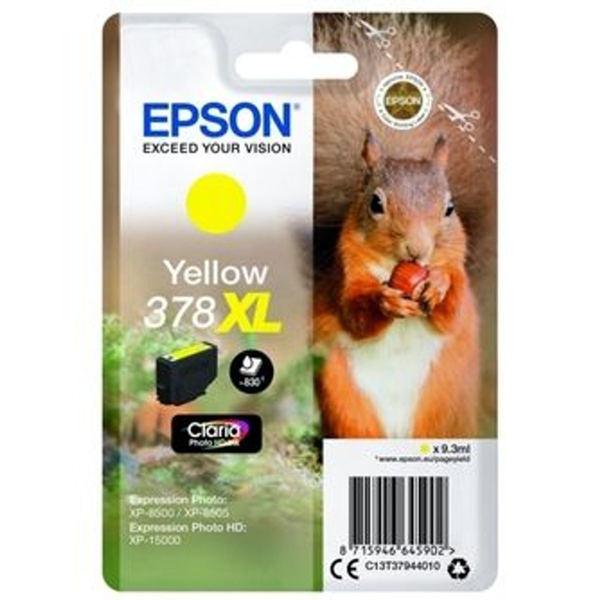 Epson 378XL Yellow Printerpatron Original