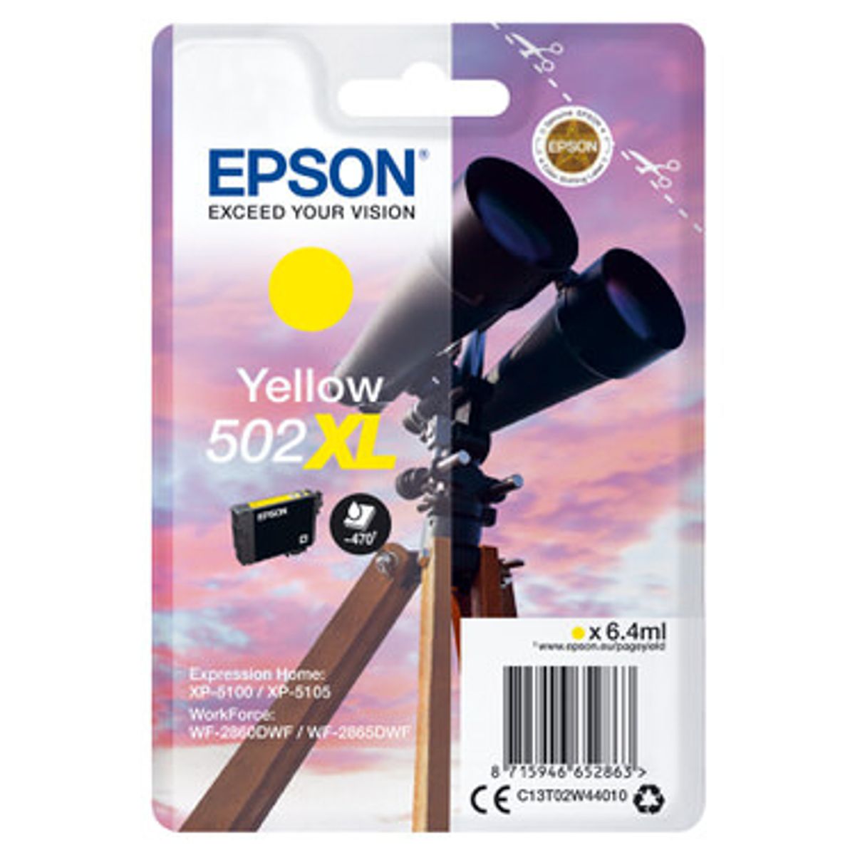 Epson 502XL Yellow Printerpatron Original