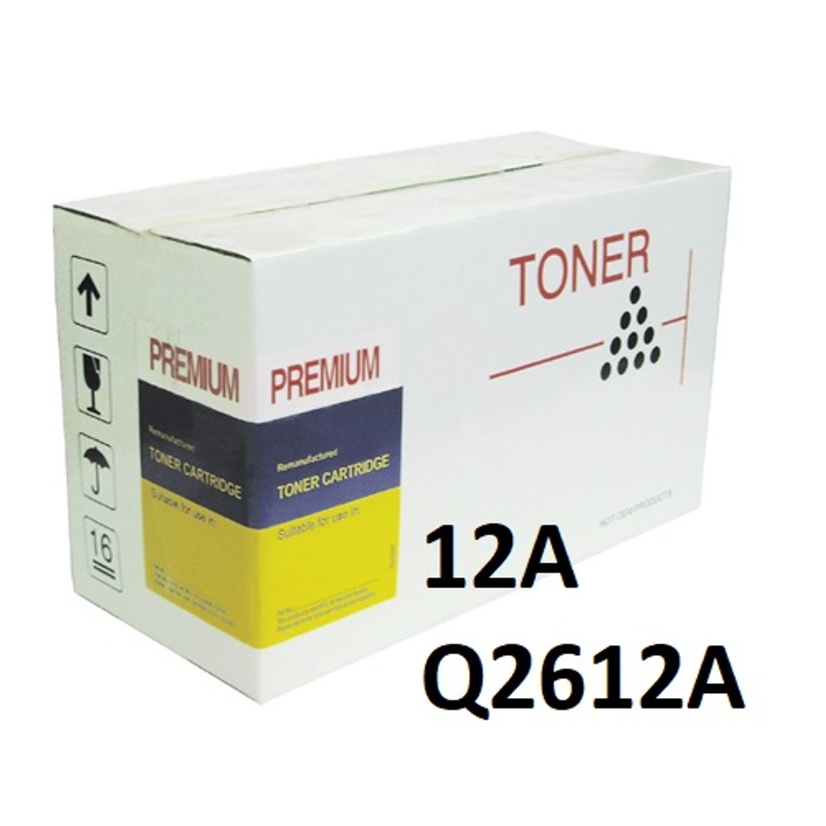 HP 12A Sort Toner Q2612A Kompatibel