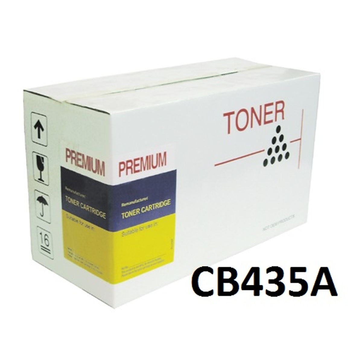 HP CB435A Sort Toner Kompatibel