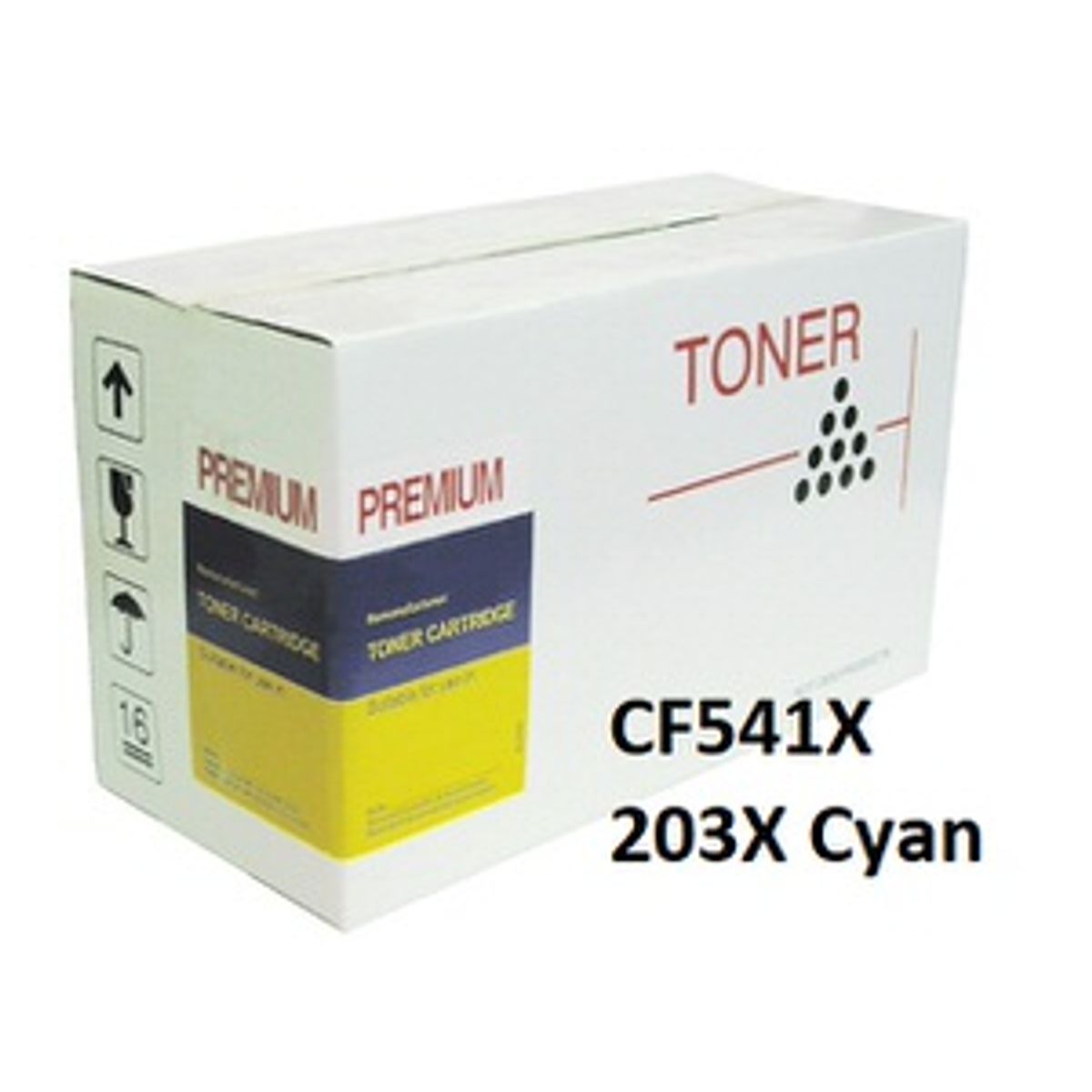 HP CF541X / 203X Cyan toner Kompatibel